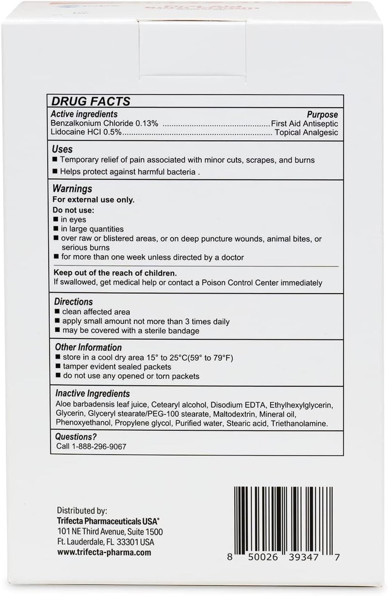Globe First Aid Burn Cream 0.9g Packets, (Box of 144) Advanced First Aid Cream for Temporary Relief of Minor Burns, Cuts, and Scrapes - Image 5